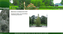 Desktop Screenshot of baumschule-indorf.de