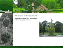Tablet Screenshot of baumschule-indorf.de